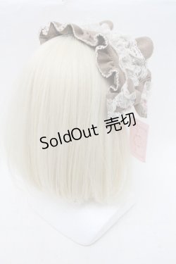 画像3: metamorphose / 両山レースブリム付きヘッドドレス  ベージュ S-26-02-13-008-ME-AC-AS-ZS