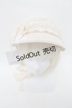 画像2: Hoshibako Works / フロイラインの夢物語ミニボンネット  ベージュ S-26-02-13-009-LO-AC-AS-ZS