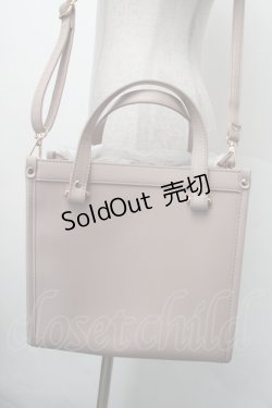 画像3: axes femme / ローズ刺繍スクエアバッグ  ピンク S-26-02-13-014-AX-BG-AS-ZS