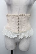 abilletage / ダブルレースベリーショートコルセット L ベージュ S-26-02-13-016-GO-TO-HR-ZS