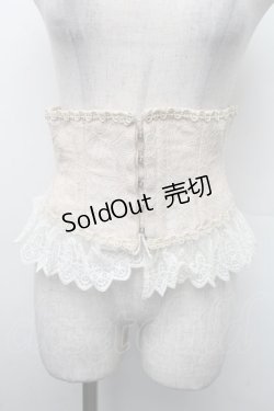 画像1: abilletage / ダブルレースベリーショートコルセット L ベージュ S-26-02-13-016-GO-TO-HR-ZS