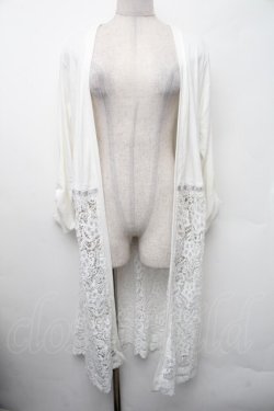 画像1: axes femme / レース切替UVカットカーデ  白 S-26-02-13-020-AX-TO-AS-ZS