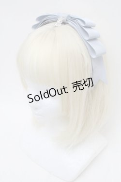 画像1: ALICE and the PIRATES / まんなかリボンカチューシャ  サックス S-26-02-13-003-PA-AC-HR-ZS