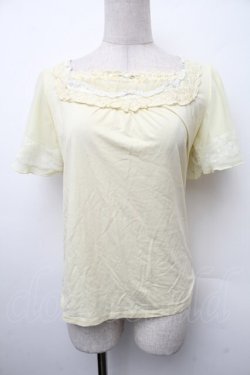画像1: axes femme / 多種レース使いトップス  イエロー S-26-02-13-025-AX-TO-HR-ZS