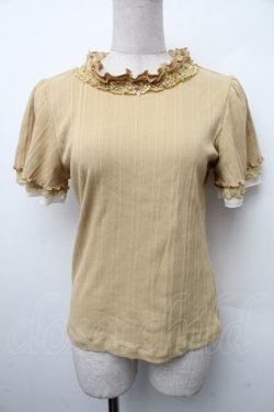 画像1: axes femme / プチスタンドリブプルオーバー  からし S-26-02-13-026-AX-TO-AS-ZS