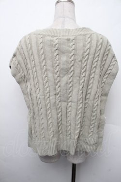 画像2: axes femme / ニットベスト  グリーン S-26-02-13-030-AX-TO-AS-ZS