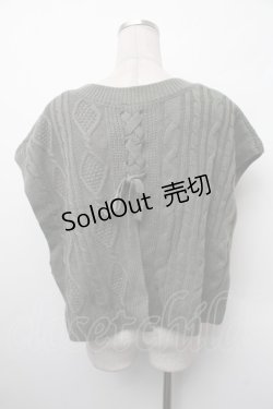 画像2: axes femme / ニットベスト  グリーン S-26-02-13-031-AX-TO-AS-ZS