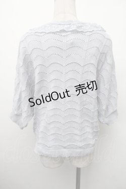 画像2: axes femme / ニットドルマントップス  サックス S-26-02-13-033-AX-TO-HR-ZS