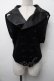 画像1: alice auaa / 背中あきフード別珍ベスト 4 黒 S-26-02-13-040-AA-TO-HR-ZS (1)
