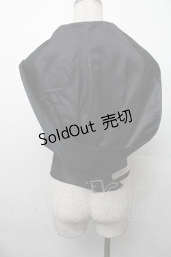 画像2: alice auaa / 背中あきフード別珍ベスト 4 黒 S-26-02-13-040-AA-TO-HR-ZS