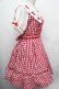 画像2: LIZ LISA / ストロベリーレースギンガムワンピース  赤Ｘ白 S-26-02-15-038-LO-OP-AS-ZS (2)
