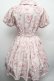 画像2: LIZ　LISA / チェック額縁花柄ワンピース  ピンク S-26-02-15-039-LO-OP-AS-ZS (2)