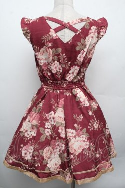 画像2: LIZ LISA / 花柄ワンピース  ワイン S-26-02-15-040-LO-OP-AS-ZS