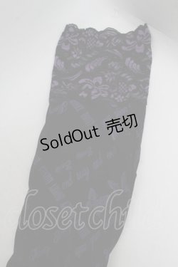 画像3: h.Jelly HONEY / レッグカバー  黒ｘ紫 S-26-02-15-004-HN-ZA-HR-ZS