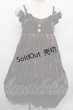 画像1: LIZ LISA / ベロアキャミソールワンピース  ブラウン S-26-02-15-041-LO-TO-AS-ZS