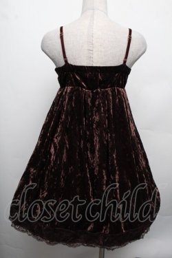 画像2: LIZ LISA / ベロアキャミソールワンピース  ブラウン S-26-02-15-041-LO-TO-AS-ZS