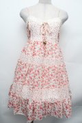 LIZ LISA / 花柄シフォンキャミワンピース  ピンク S-26-02-15-048-LO-OP-HR-ZS