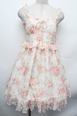 画像1: LIZ LISA / 花柄レースチュニック  ピンク S-26-02-15-049-LO-TO-HR-ZS