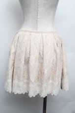 画像2: abilletage / ダブルレースタックスカート  ベージュ S-26-02-15-053-GO-SK-HR-ZS (2)