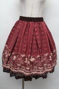 axes femme / トランプメルヘン柄スカート/Disney  ワイン S-26-02-15-055-AX-SK-HR-ZS