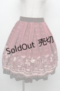 axes femme / トランプメルヘン柄スカート/Disney  ワイン S-26-02-15-055-AX-SK-HR-ZS