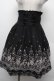 画像1: axes femme POETIQUE / ローズ刺繍スカラップスカート  黒 S-26-02-15-057-AX-SK-AS-ZS (1)
