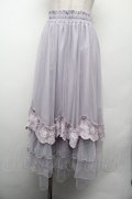 axes femme / ローズ付ドレープチュールスカート F ラベンダー S-26-02-15-060-AX-SK-TE-ZS