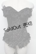 PrivateSquare. / ローズレースコルセット  黒ｘベージュ S-26-02-15-013-LO-ZA-HR-ZS