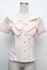 画像1: LIZ LISA / リボントップス  ピンク S-26-02-15-017-LO-TO-AS-ZS (1)