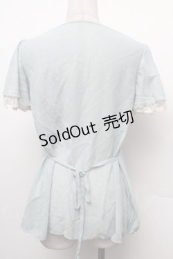 画像2: axes femme / /シフォンプリーツトップス  ミント S-26-02-15-020-AX-TO-HR-ZS