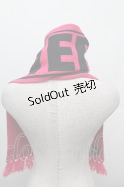 画像2: SUPER LOVERS / プリントマフラー  ピンク S-26-02-15-002-PU-ZA-HR-ZS