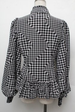 画像2: ALICE and the PIRATES / ダイヤの迷宮ブラウス  グレーｘ黒 S-26-02-15-022-PA-BL-AS-ZS