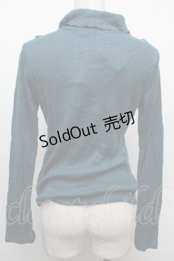 画像2: axes femme / レース切り替えテレコニットソー  グリーン S-26-02-15-025-AX-TO-AS-ZS