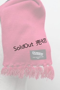 画像3: SUPER LOVERS / プリントマフラー  ピンク S-26-02-15-002-PU-ZA-HR-ZS