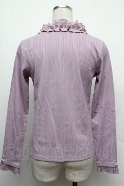 画像2: axes femme / ボトルネックリブニットプルオーバー  ラベンダー S-26-02-15-026-AX-TO-AS-ZS