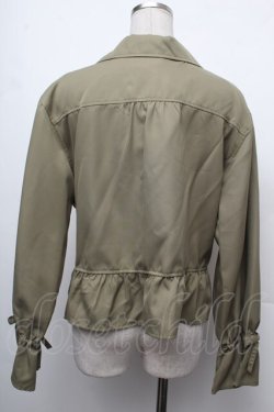 画像2: axes femme / ペプラム風ショートトレンチ  カーキ S-26-02-15-028-AX-JA-AS-ZS