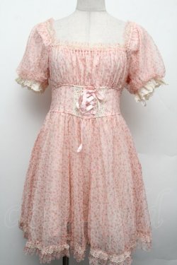 画像1: LIZ LISA / 花柄チュールチュニック  ピンク S-26-02-15-032-LO-SK-HR-ZS