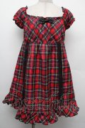 TRALALA / チェックワンピース  赤 S-26-02-15-034-LO-OP-AS-ZS