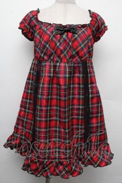 画像1: TRALALA / チェックワンピース  赤 S-26-02-15-034-LO-OP-AS-ZS