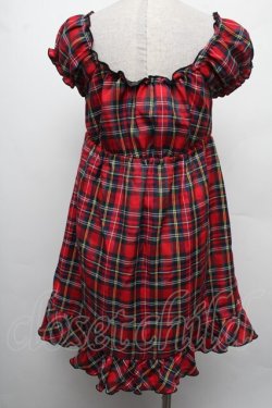 画像2: TRALALA / チェックワンピース  赤 S-26-02-15-034-LO-OP-AS-ZS