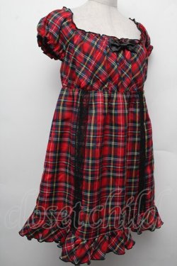 画像3: TRALALA / チェックワンピース  赤 S-26-02-15-034-LO-OP-AS-ZS
