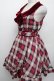 画像3: LIZ LISA / 裾ストリングチェックワンピース  ワイン S-26-02-15-036-LO-OP-AS-ZS (3)