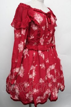 画像3: LIZ LISA / ブーケハート柄ワンピース  ワイン S-26-02-15-037-LO-TO-AS-ZS