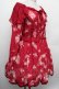 画像3: LIZ LISA / ブーケハート柄ワンピース  ワイン S-26-02-15-037-LO-TO-AS-ZS (3)