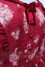 画像4: LIZ LISA / ブーケハート柄ワンピース  ワイン S-26-02-15-037-LO-TO-AS-ZS (4)