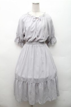 画像1: MAJESTIC LEGON / 花柄ワンピース  グレー S-26-02-17-033-LO-OP-AS-ZS