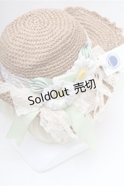 画像3: Hoshibako Works / チェルシーガールソフト麦わらハット  ベージュ S-26-02-17-005-LO-AC-AS-ZS