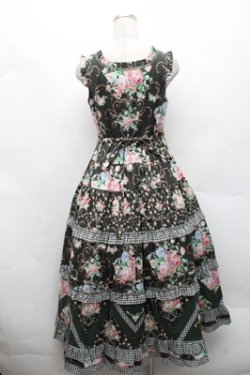 画像2: Surfacespell / Dreamland前開きジャンパースカート  グリーン S-26-02-17-035-LO-OP-AS-ZS