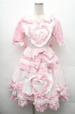 画像1: BABY,THE STARS SHINE BRIGHT / Sweet My Secret Heartワンピース  ピンク S-26-02-17-036-BA-OP-HR-ZS (1)