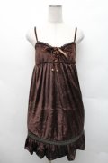LIZ LISA / ベロアキャミソールワンピース  ブラウン S-26-02-17-039-LO-TO-AS-ZS